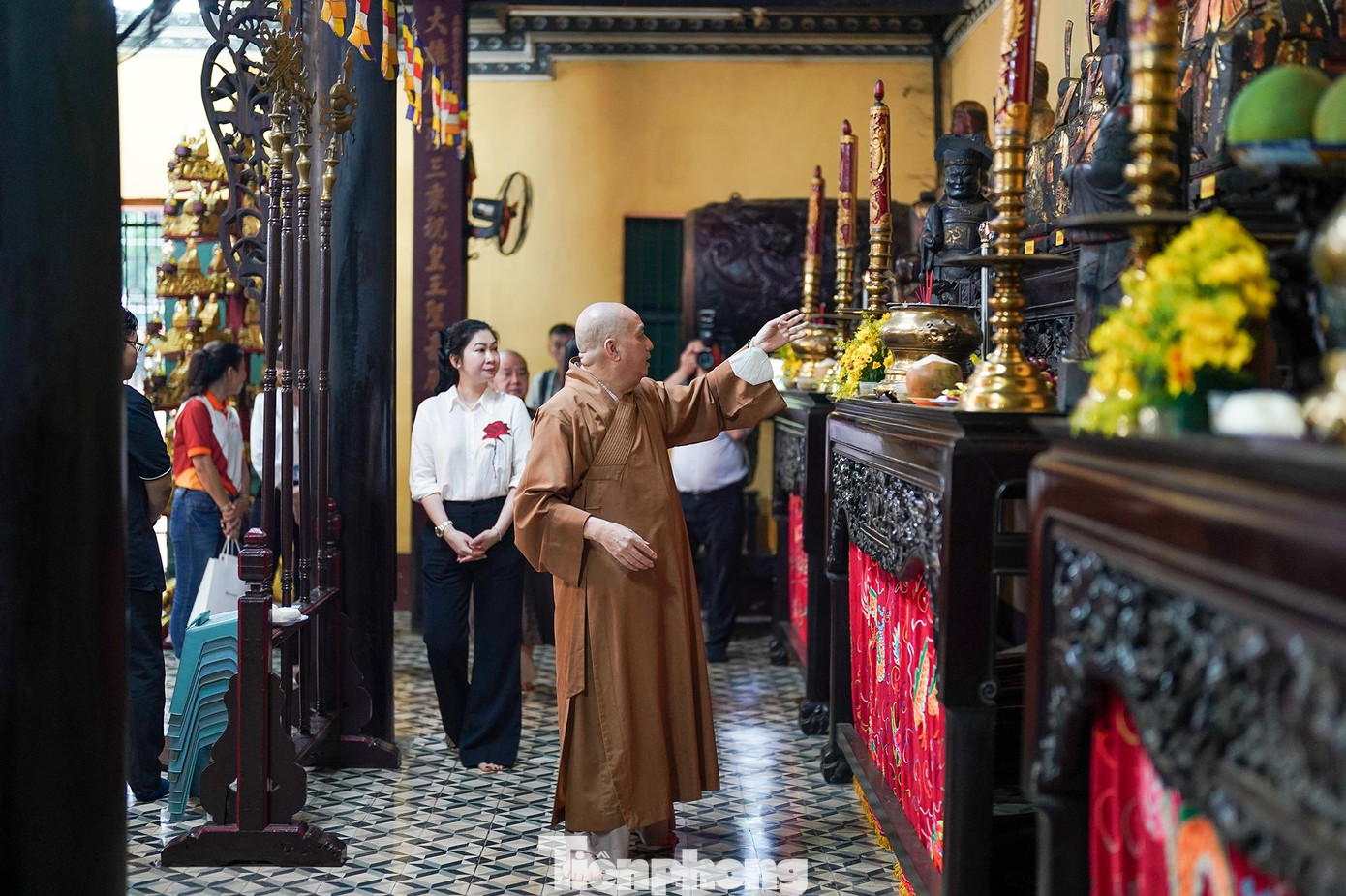 Chùa do cư sĩ Lý Thụy Long, người Minh Hương, quyên tiền xây dựng vào mùa xuân năm Giáp Tý (1744) đời chúa Nguyễn Phúc Khoát. Ban đầu, chùa có tên là Sơn Can (sơn là núi, cang là gò nông), về sau còn được gọi là Cẩm Sơn do chùa tọa lạc trên gò Cẩm Sơn.
