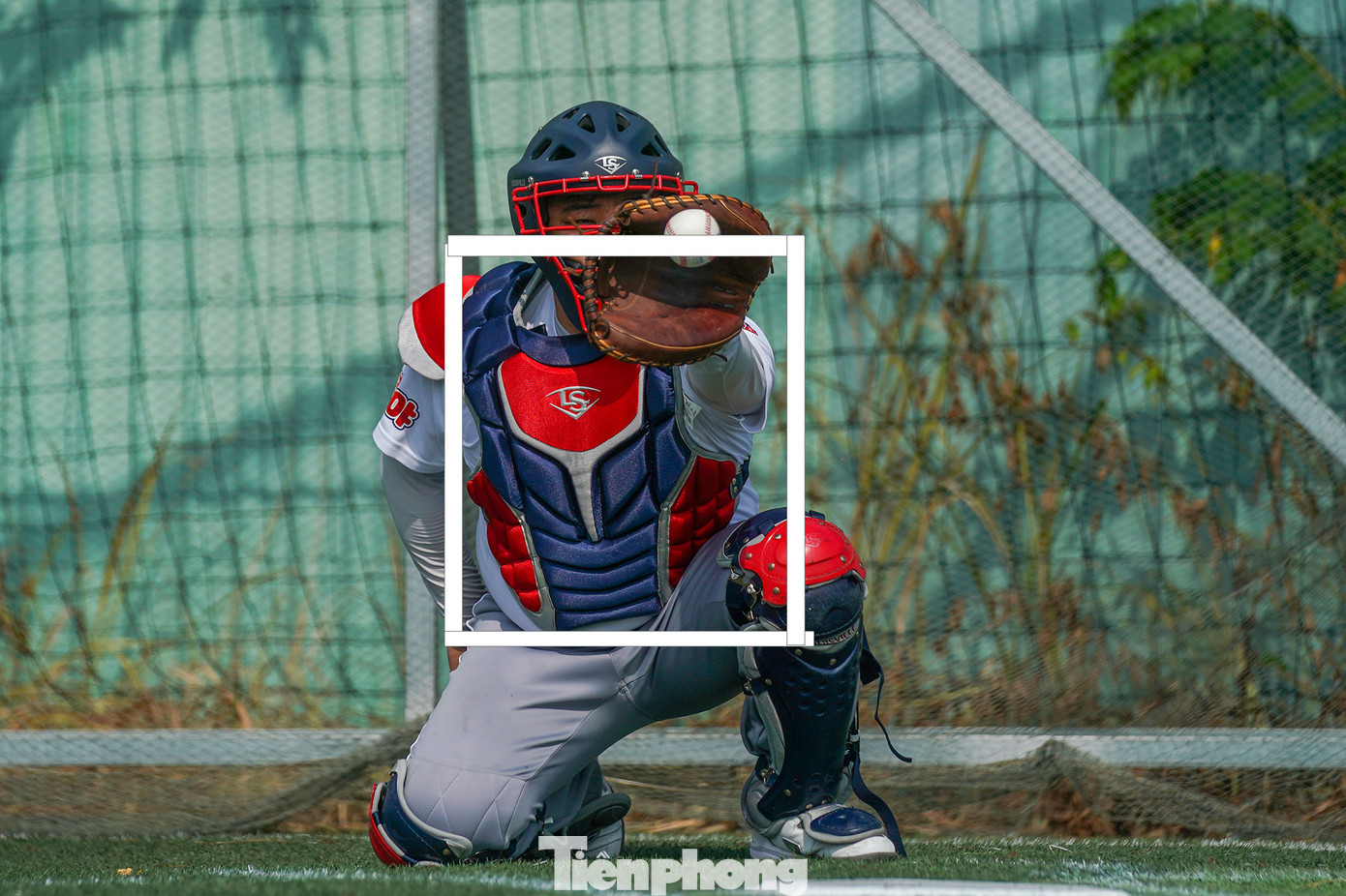 Đây chính là khu vực strikezone, người ném phải đưa bóng vào khu vực hình chữ nhật này của người đánh bóng (Batter) và người bắt bóng (Catcher). Ngoài thực tế, khu vực hình chữ nhật được xác định bằng... cảm quan của trọng tài. Theo các cầu thủ, ở các giải chuyên nghiệp từ năm sau sẽ có trọng tài tự động để xác định khu vực này.