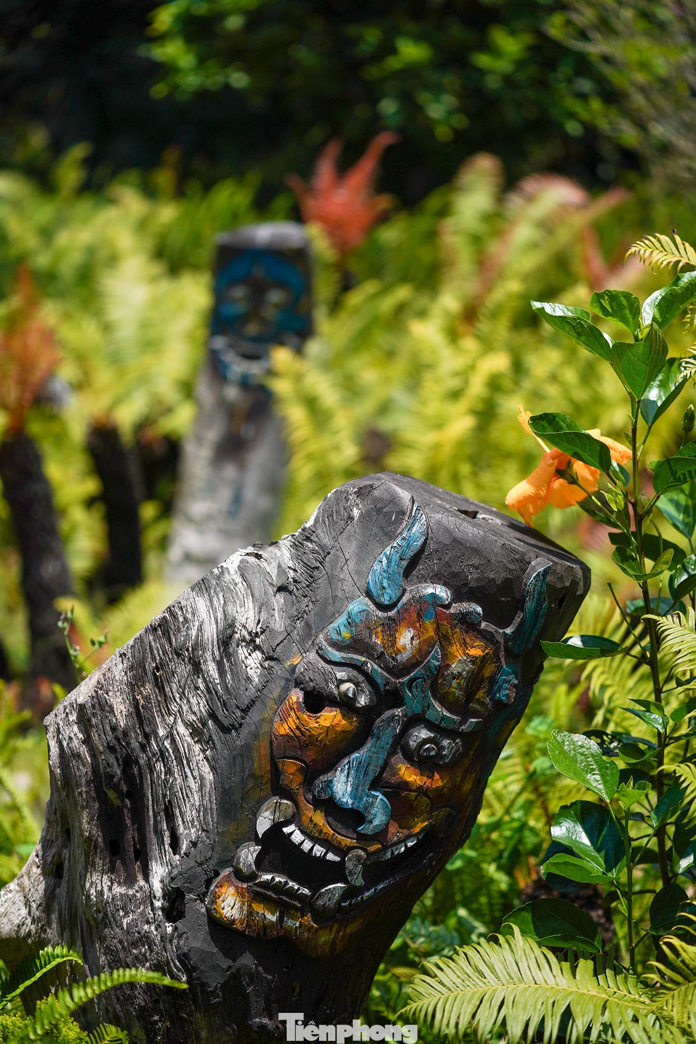 Nhiều tiểu cảnh trang trí sắc màu, đậm chất núi rừng Nhiều tiểu cảnh trang trí sắc màu, đậm chất núi rừng