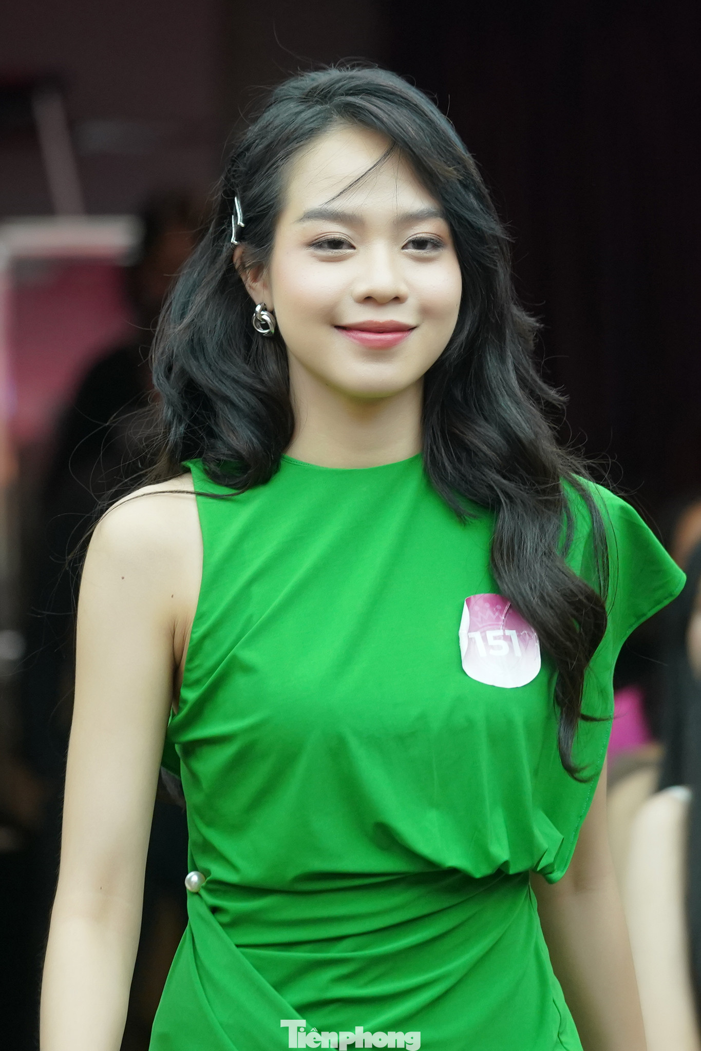 Sau khi trải qua buổi phỏng vấn sơ bộ cùng ban giám khảo, Thanh Thủy thay bộ trang phục màu xanh nổi bật. Thời điểm đó, trả lời Tiền Phong, nàng hậu sinh năm 2002 nói cô không bị ban giám khảo làm khó. Giám khảo chỉ ấn tượng với chiều cao 1,75 m của cô gái đến từ Đà Nẵng.