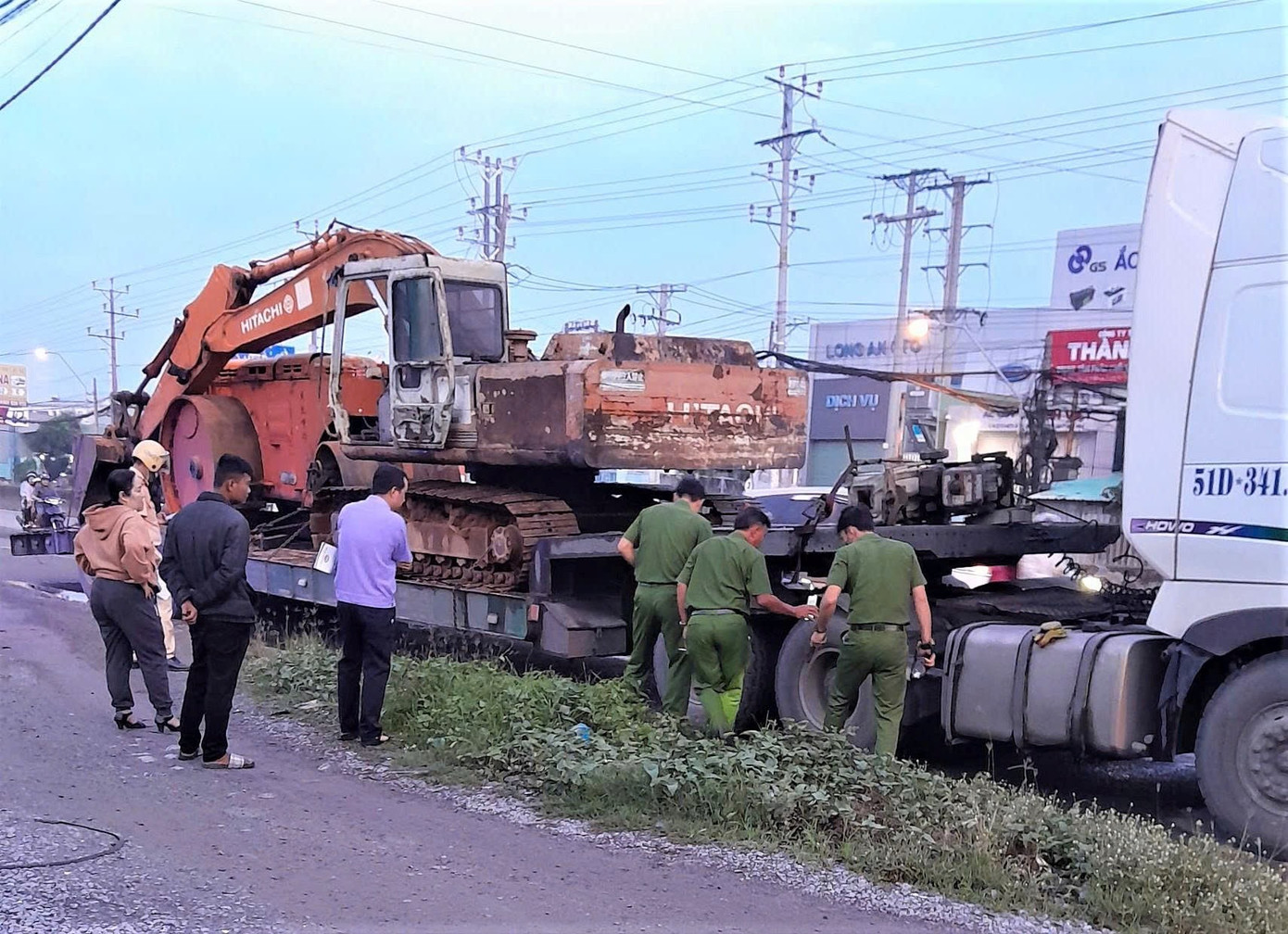 Hiện trường tai nạn.