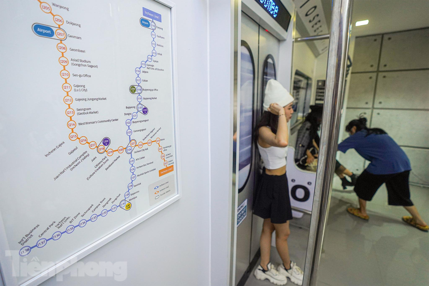 Không gian mô phỏng toa tàu tuyến Incheon 1 và 2 của Hàn Quốc.