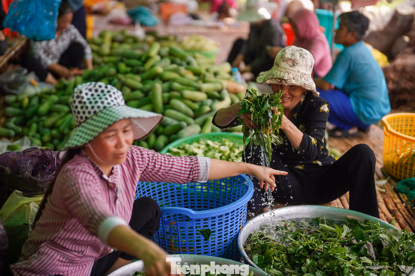 Đây là nhóm nấu ăn tại huyện Tân Trụ (Long An), đa phần các thành viên đều ở gần khu di tích đến góp công thiện nguyện nấu ăn cho lễ hội.