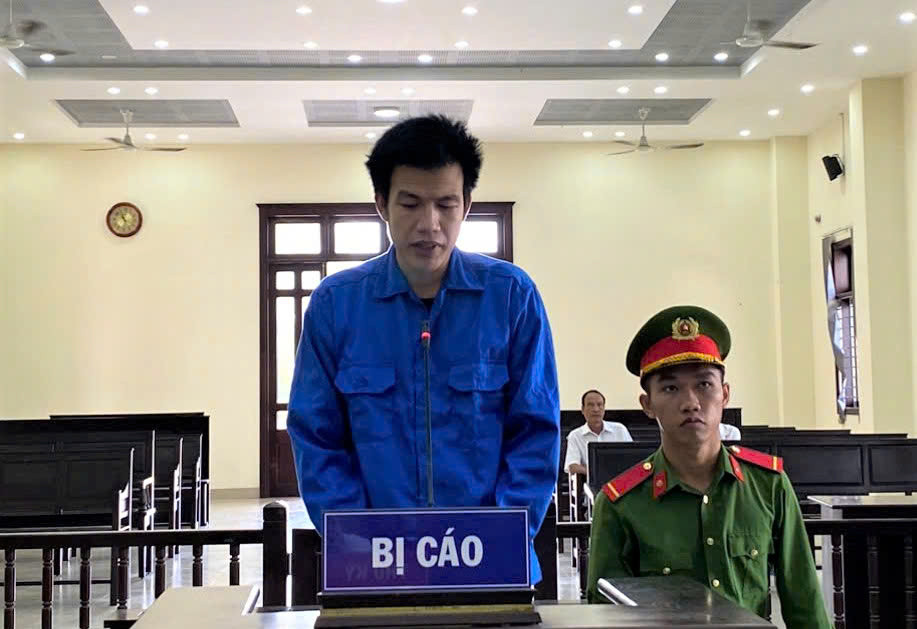 Bị cáo Tài tại phiên tòa xét xử.