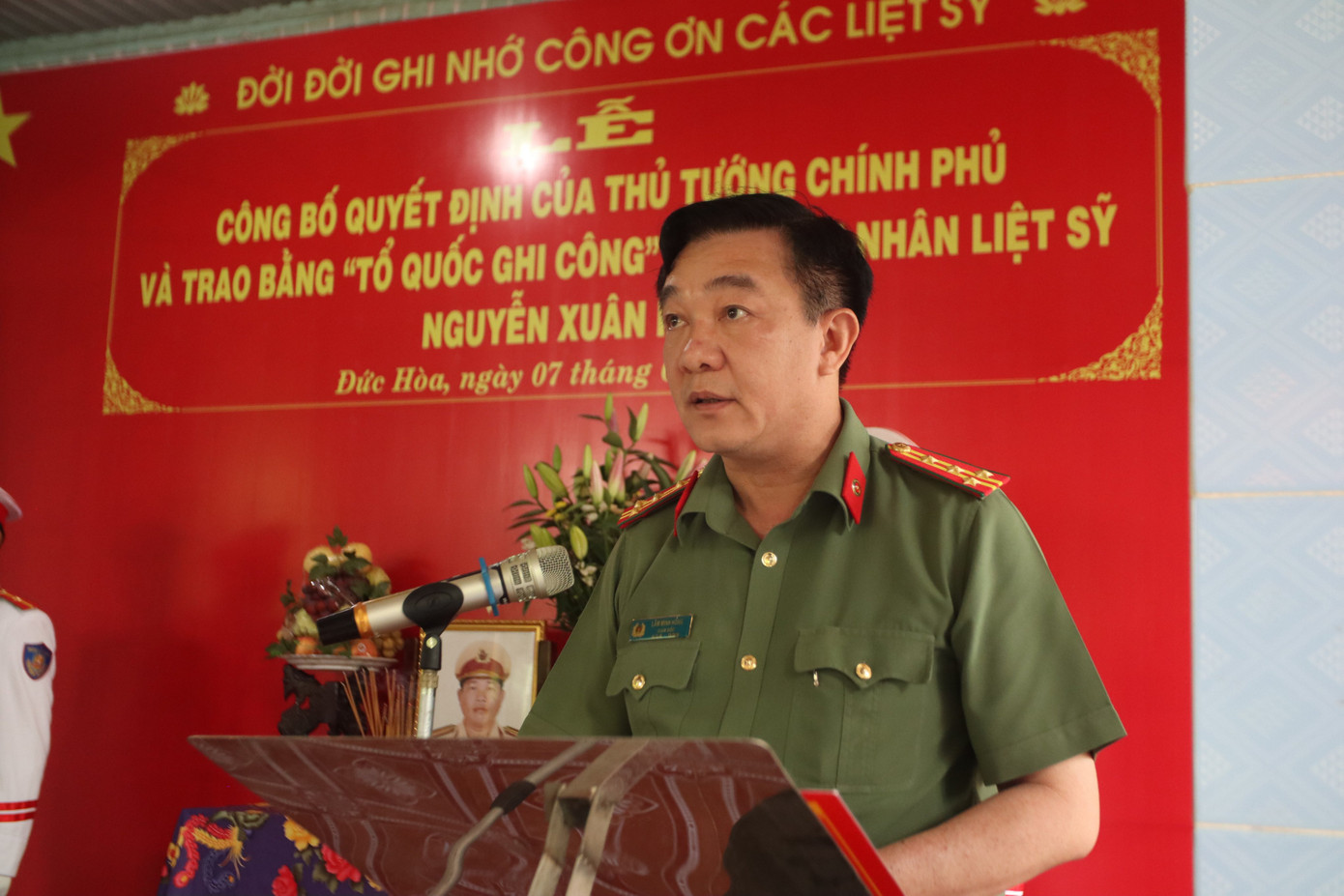 Đại tá Lâm Minh Hồng - Giám đốc Công an tỉnh Long An.