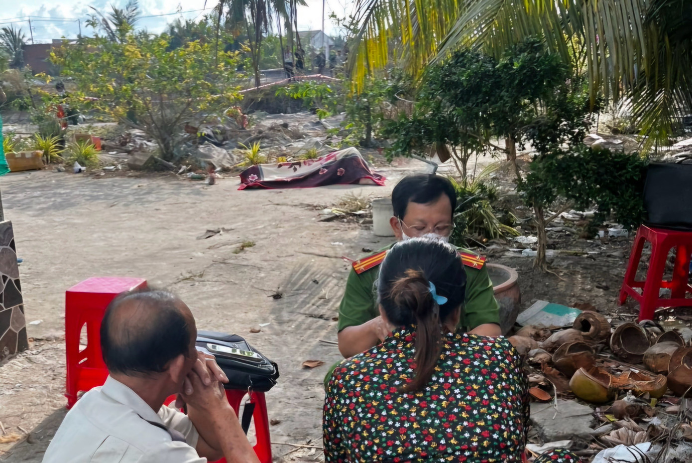 Hiện trường vụ việc.