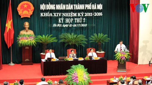 Bí thư Thành ủy Phạm Quang Nghị phát biểu tại kỳ họp thứ 7, HĐND TP Hà Nộ