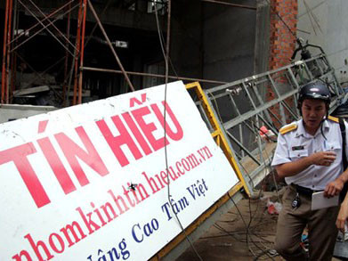 Hệ thống trục cáp bị ngã gây tai họa