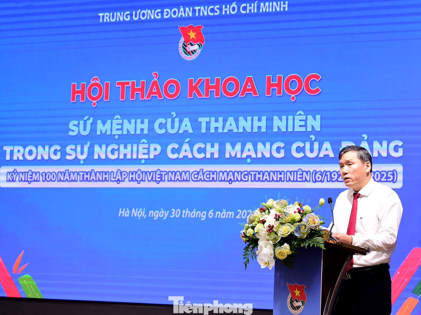 Hội thảo khoa học “Sứ mệnh của thanh niên trong sự nghiệp cách mạng của Đảng” kỷ niệm 100 năm thành lập Hội Việt Nam Cách mạng Thanh niên (6/1925 - 6/2025). Ảnh: Xuân Tùng