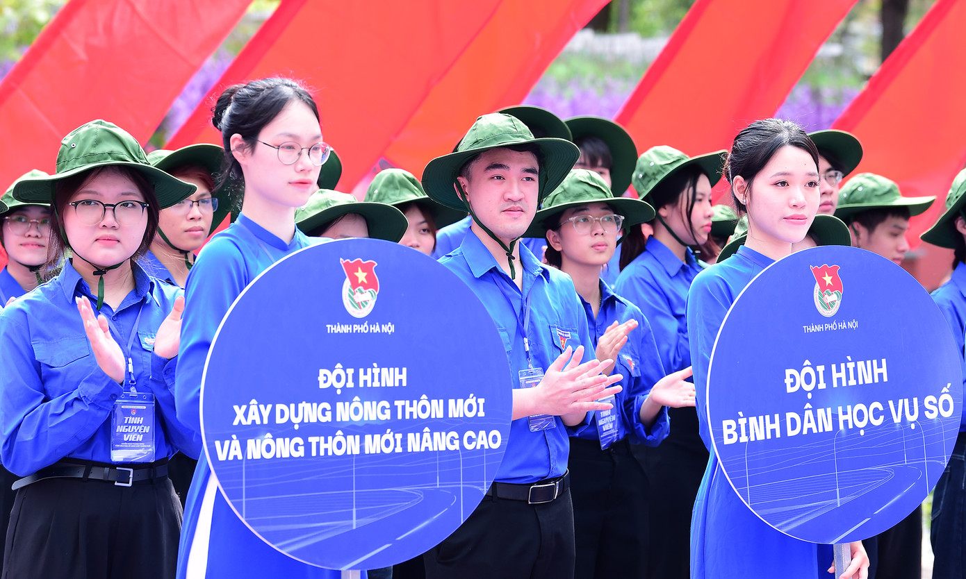 Tuổi trẻ Hà Nội ra quân 10 đội hình tình nguyện chuyên trong Chiến dịch Hè 2025 ảnh 7