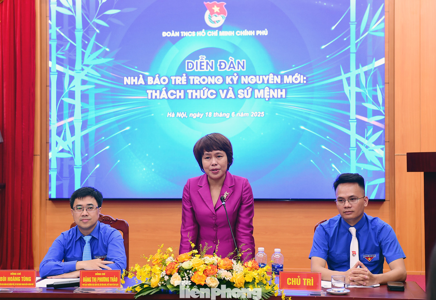 Bà Đặng Thị Phương Thảo cho biết, phóng viên trẻ có vai trò quan trọng để tăng hàm lượng số trong hoạt động báo chí và kỹ năng số nghiệp vụ. Ảnh: Xuân Tùng