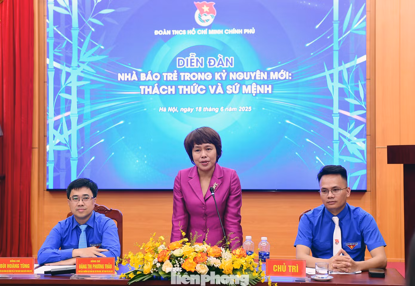 Bà Đặng Thị Phương Thảo cho biết, phóng viên trẻ có vai trò quan trọng để tăng hàm lượng số trong hoạt động báo chí và kỹ năng số nghiệp vụ. Ảnh: Xuân Tùng