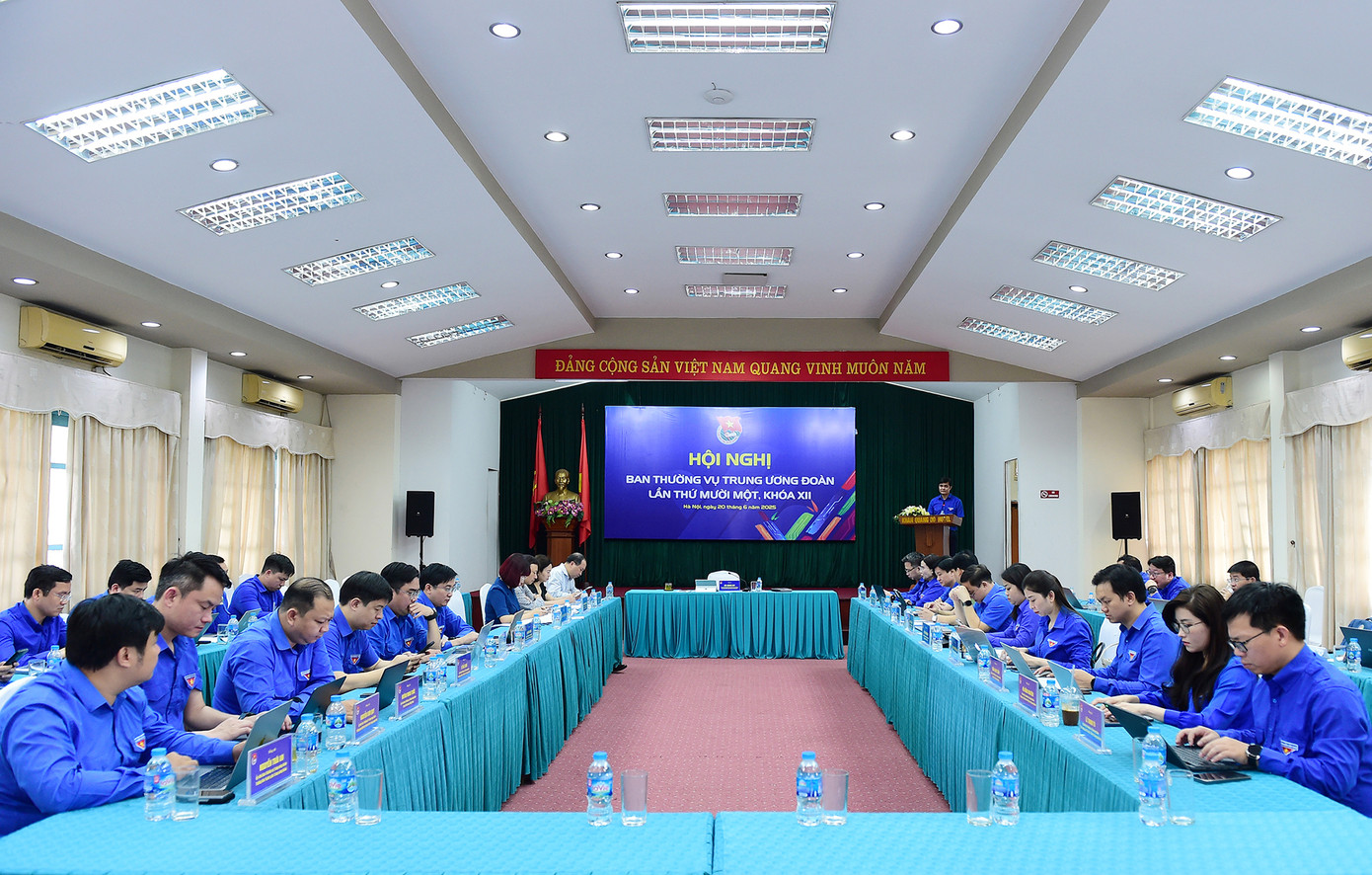 Hội nghị Ban Thường vụ T.Ư Đoàn lần thứ 11 khoá XII. Ảnh: Xuân Tùng Hội nghị Ban Thường vụ T.Ư Đoàn lần thứ 11 khoá XII. Ảnh: Xuân Tùng