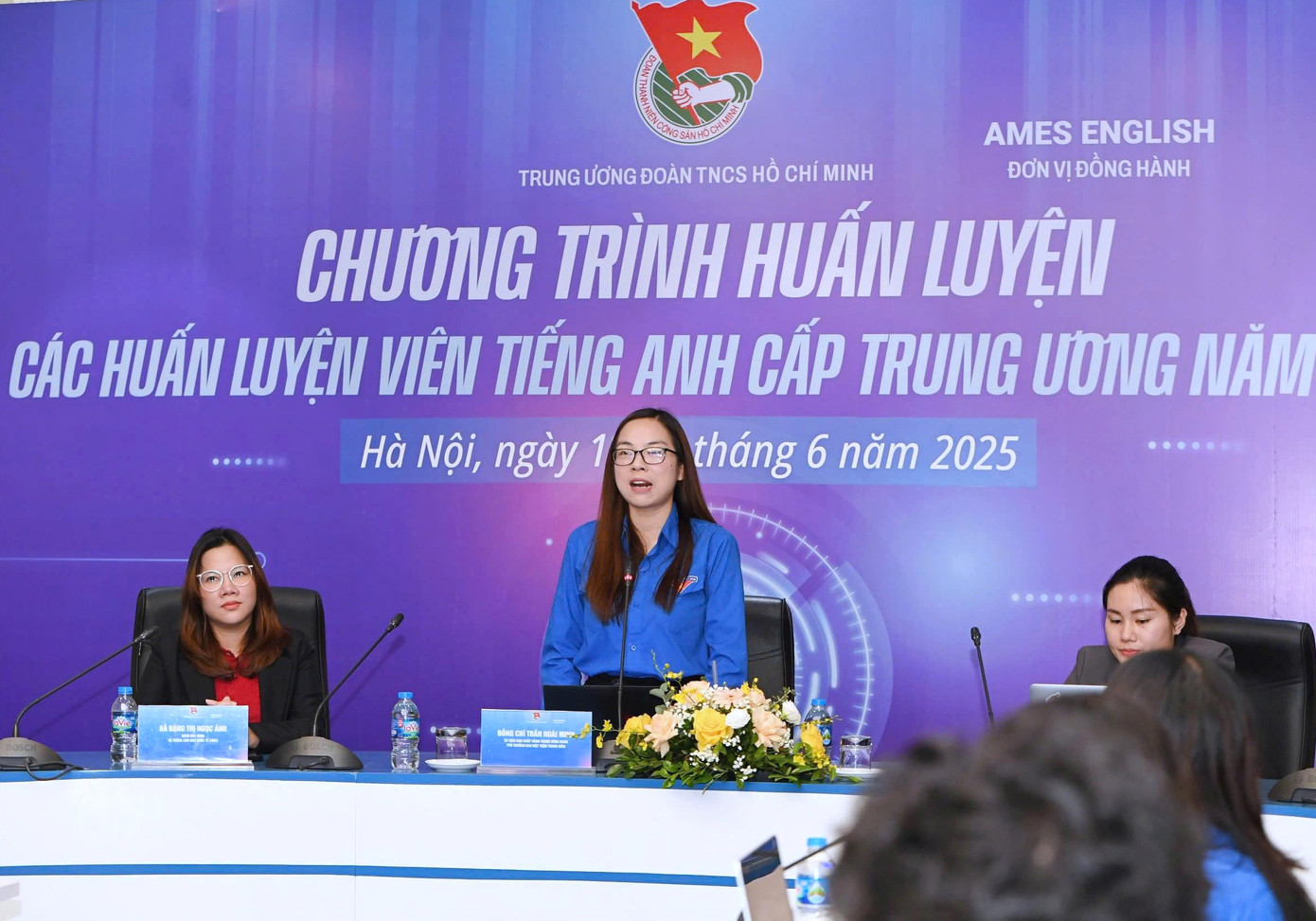 Chị Trần Hoài Minh phát biểu tại chương trình. Ảnh: Lâm Đăng Hải
