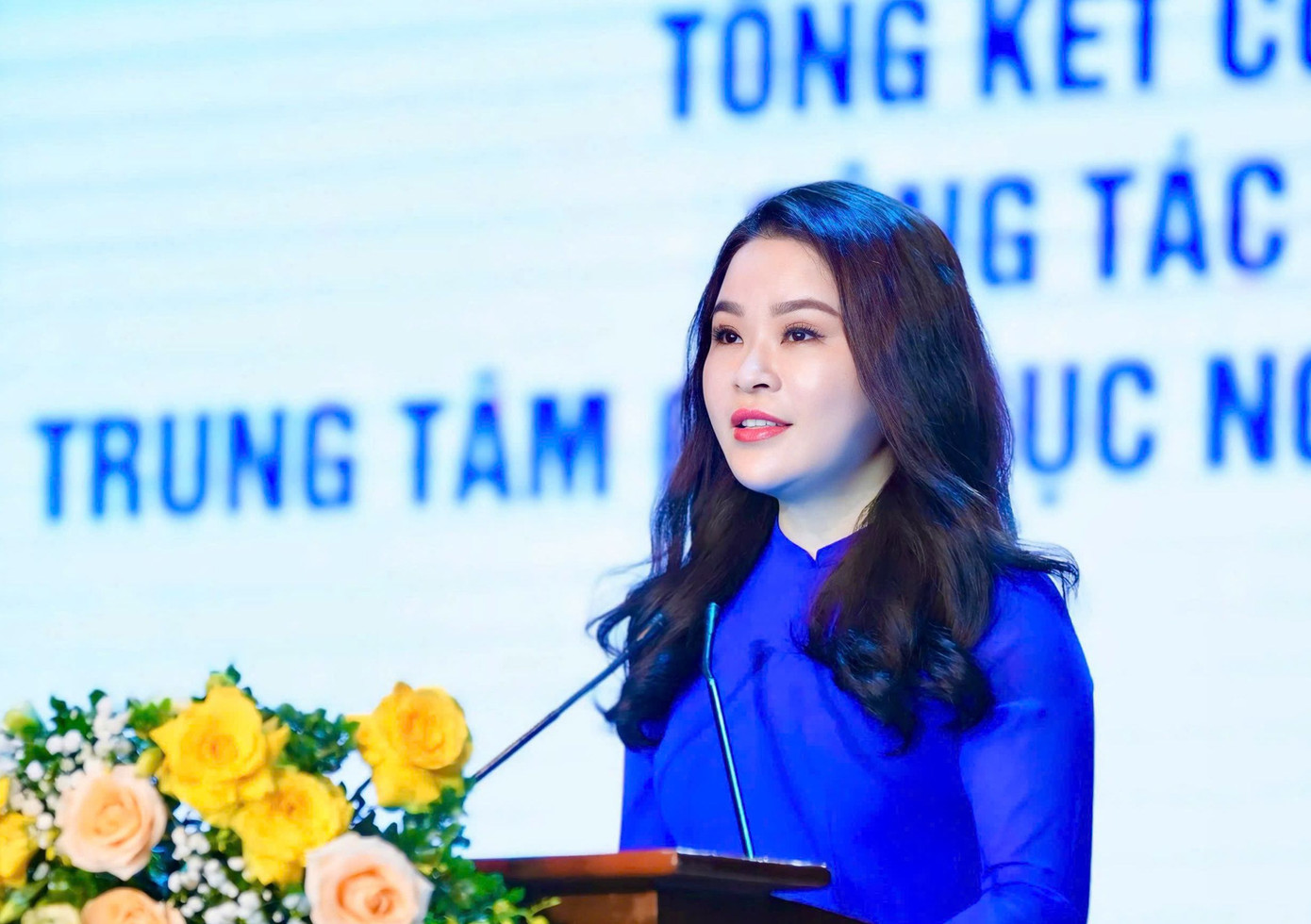 Chị Chu Hồng Minh phát biểu tại Hội nghị. Ảnh: BTC Chị Chu Hồng Minh phát biểu tại Hội nghị. Ảnh: BTC