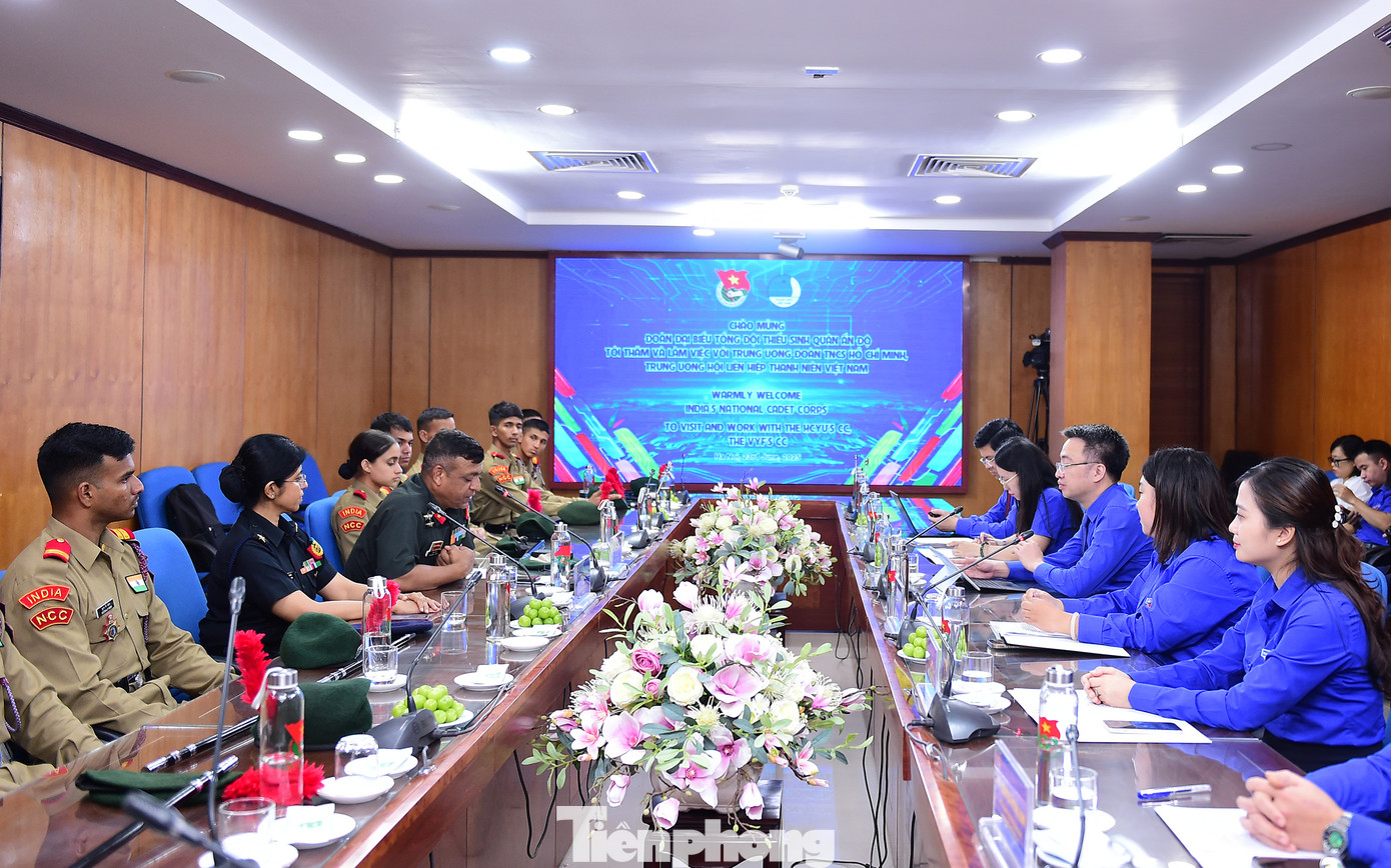 Quang cảnh buổi tiếp. Ảnh: Xuân Tùng