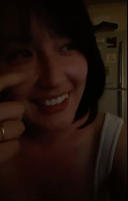 Mai Phương Thúy trong livestream tối 3/10. Ảnh: Chụp màn hình.