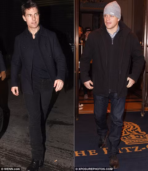 Tom Cruise đã có một buổi tiệc rất vui vẻ tại sinh nhật của bạn thân Matt Damon