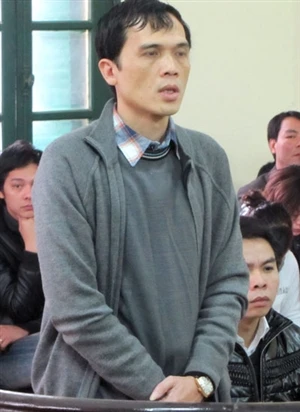 Bị cáo Ngô Quang Anh tại tòa 