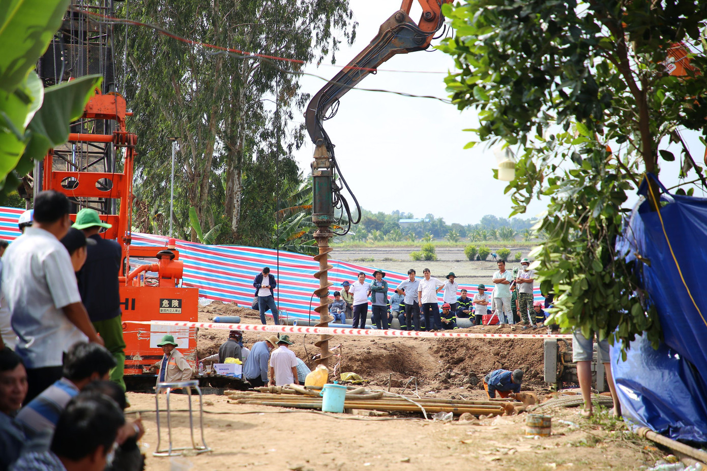 Khu vực hiện trường xảy ra vụ việc.