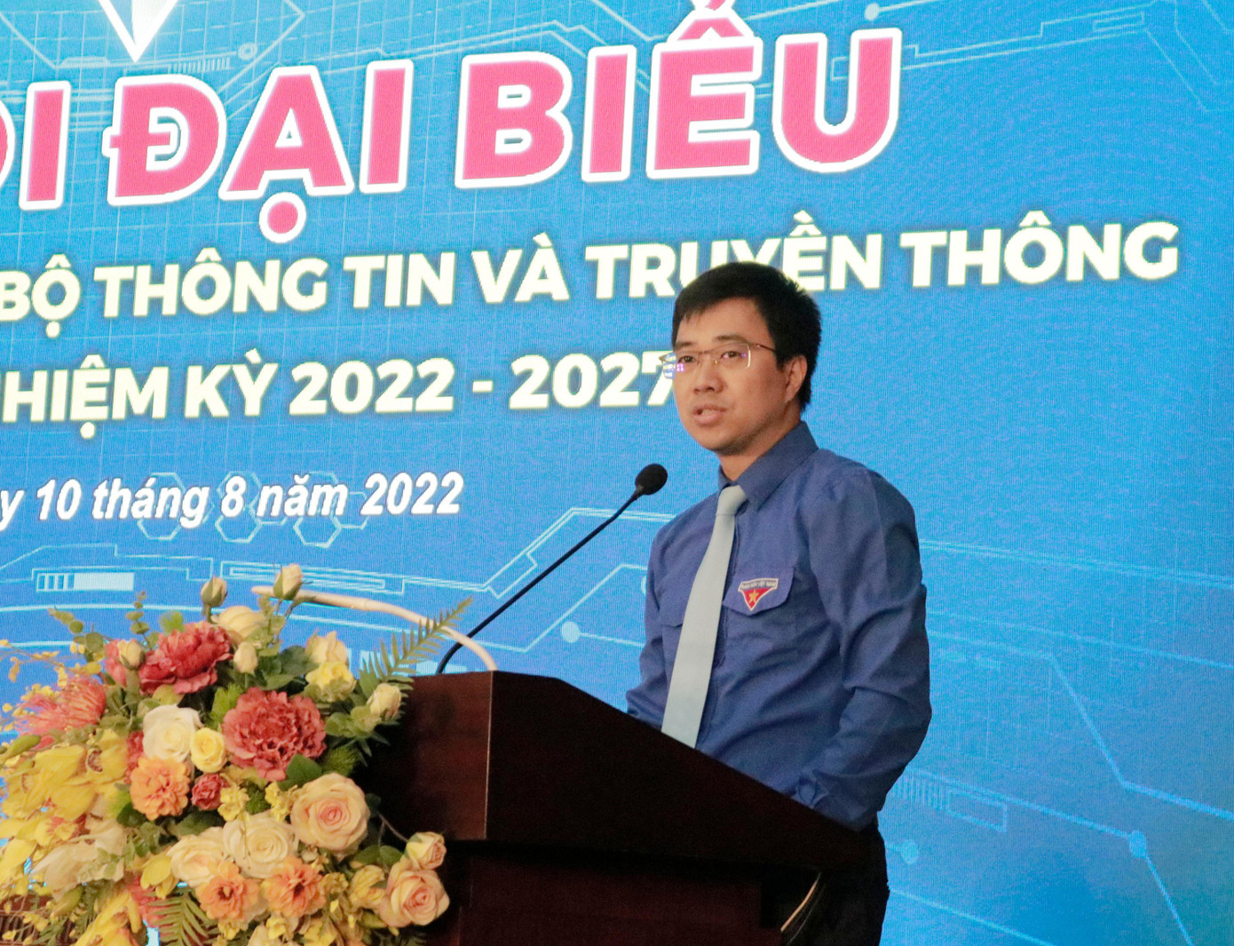 Anh Bùi Hoàng Tùng - Quyền Bí thư Đoàn Khối các Cơ quan Trung ương phát biểu tại đại hội Anh Bùi Hoàng Tùng - Quyền Bí thư Đoàn Khối các Cơ quan Trung ương phát biểu tại đại hội