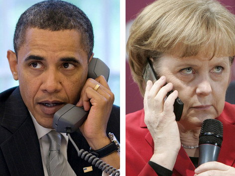 Quan hệ đồng minh Mỹ-Đức phần nào sứt mẻ sau vụ bê bối nghe lén nhằm vào Thủ tướng Angela Merkel. Ảnh: Getty Images