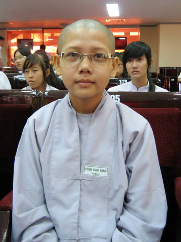 Phạm Ngọc Trân - học sinh lớp 10B 14 Trường THPT Phan Ngọc Hiển luôn luôn là thủ lĩnh của lớp