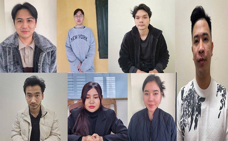 7 đối tượng bị khởi tố bị can 7 đối tượng bị khởi tố bị can