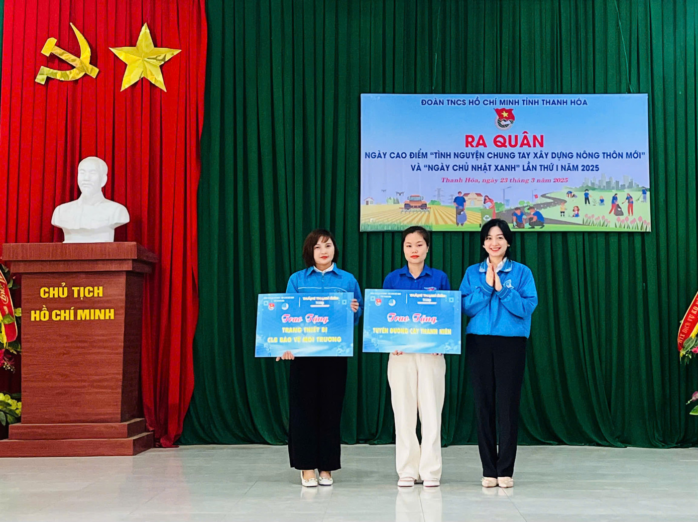 Nhiều hoạt động tại lễ ra quân như: ra mắt và trao trang thiết bị thành lập câu lạc bộ thu gom rác thải; ra mắt đội hình “Bình dân học vụ số” xã Thành Minh; trao tặng 10 suất quà cho học sinh có hoàn cảnh khó khăn; tổ chức lớp “Bình dân học vụ số” cho 200 người dân và đoàn viên thanh niên; triển khai xây dựng tuyến đường cây thanh niên dài 1km; trao tặng 3 ngôi nhà thu gom rác thải tại trường học; tổ chức dọn dẹp vệ sinh môi trường khu vực các đường làng, ngõ xóm... Tổng giá trị nguồn lực các hoạt động gần 150 triệu đồng.