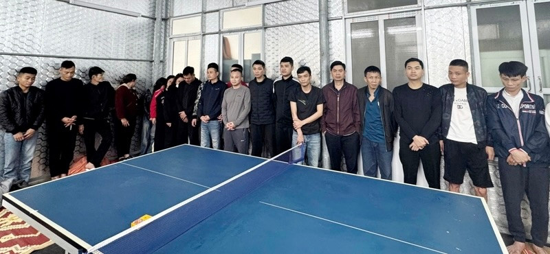 Các đối tượng bị bắt giữ Các đối tượng bị bắt giữ