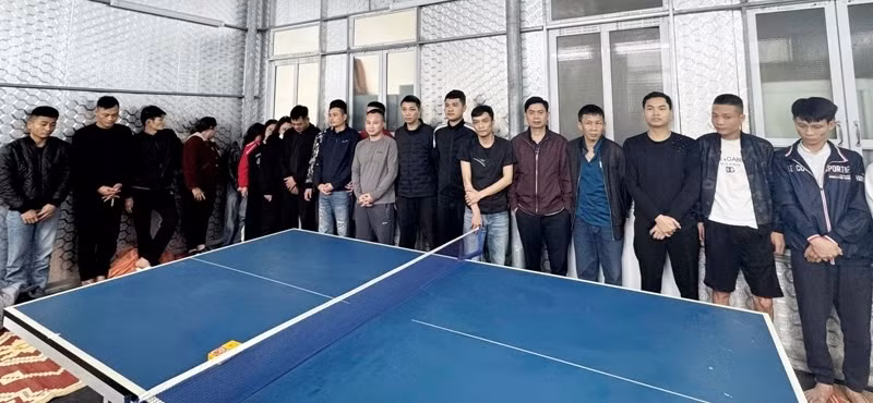 Các đối tượng bị bắt giữ Các đối tượng bị bắt giữ