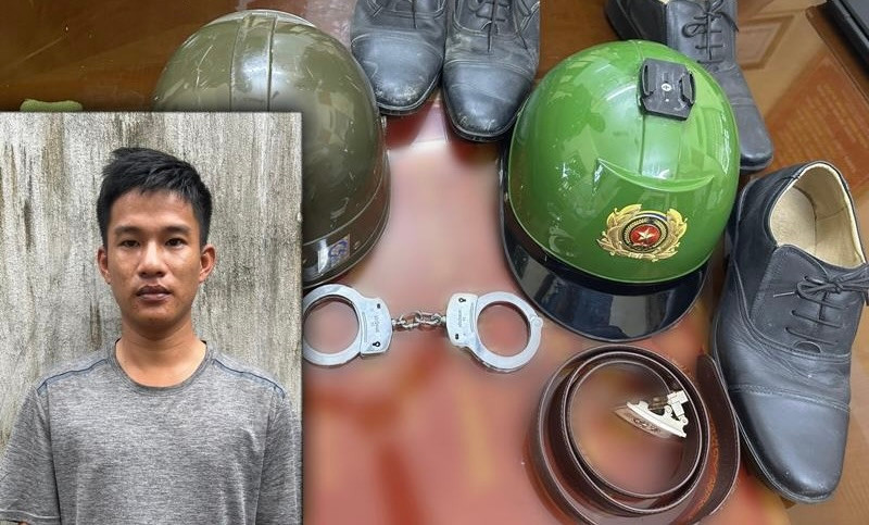 Công an huyện Thường Xuân (Thanh Hóa) bắt giữ đối tượng lên mạng xã hội giả danh công an lừa đảo chiếm đoạt tài sản. Ảnh minh hoạ