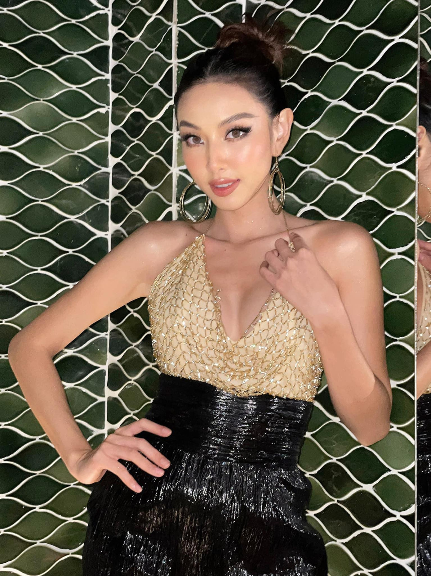 Nhan sắc ngày càng thăng hạng của Thùy Tiên sau khi giành vương miện Miss Grand International 2021.