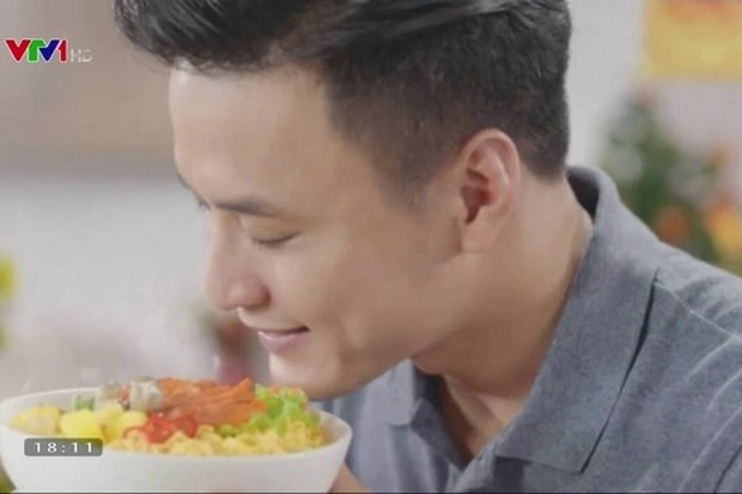 Diễn viên Hồng Đăng trong một quảng cáo (Ảnh: Chụp màn hình).