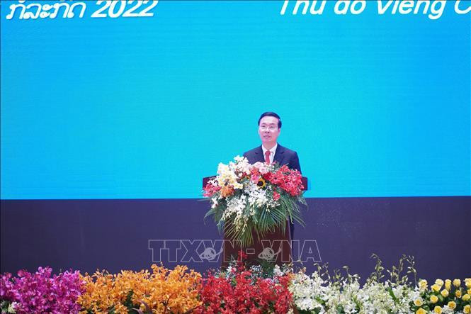 Đồng chí Võ Văn Thưởng - Ủy viên Bộ chính trị, Thường trực Ban Bí thư phát biểu. Ảnh: TTXVN. Đồng chí Võ Văn Thưởng - Ủy viên Bộ chính trị, Thường trực Ban Bí thư phát biểu. Ảnh: TTXVN.