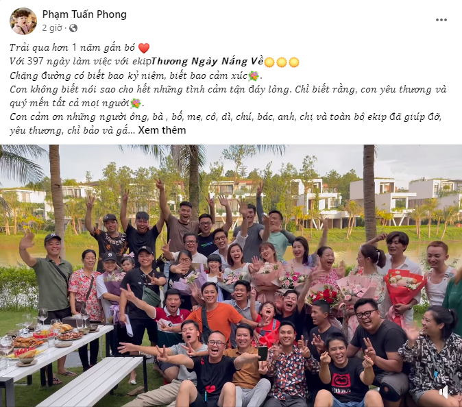 Diễn viên nhí Tuấn Phong- vai bé So nói lời chia tay đoàn phim. Diễn viên nhí Tuấn Phong- vai bé So nói lời chia tay đoàn phim.