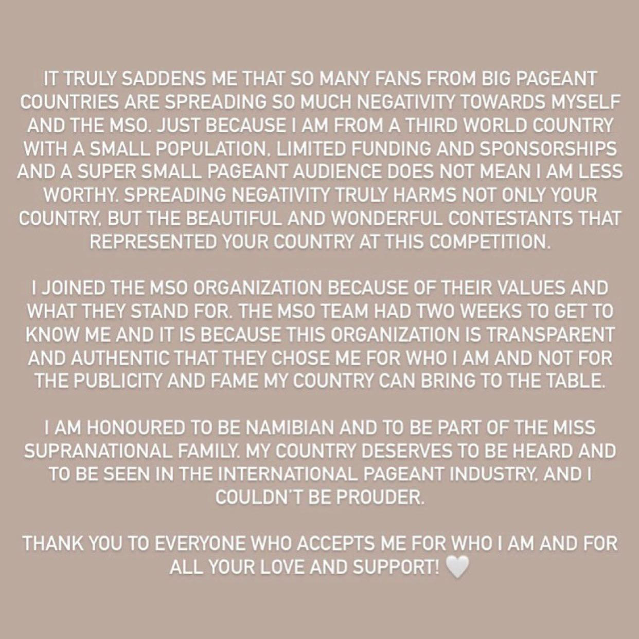 Chanique Rabe chia sẻ bức xúc trên trang cá nhân sau khi trở thành nạn nhân của bắt nạt trên mạng xã hội. Chanique Rabe chia sẻ bức xúc trên trang cá nhân sau khi trở thành nạn nhân của bắt nạt trên mạng xã hội.