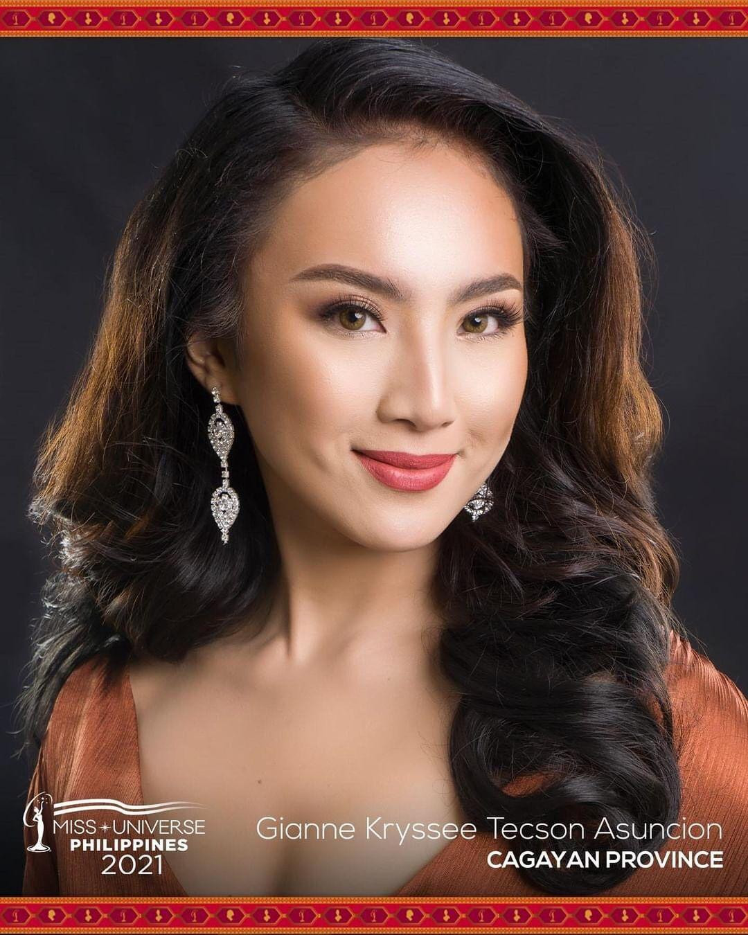 Người đẹp Gianne Asuncion - đại diện cho tỉnh Cagayana tại cuộc thi Hoa hậu Hoàn vũ Philippines 2021. Người đẹp Gianne Asuncion - đại diện cho tỉnh Cagayana tại cuộc thi Hoa hậu Hoàn vũ Philippines 2021.