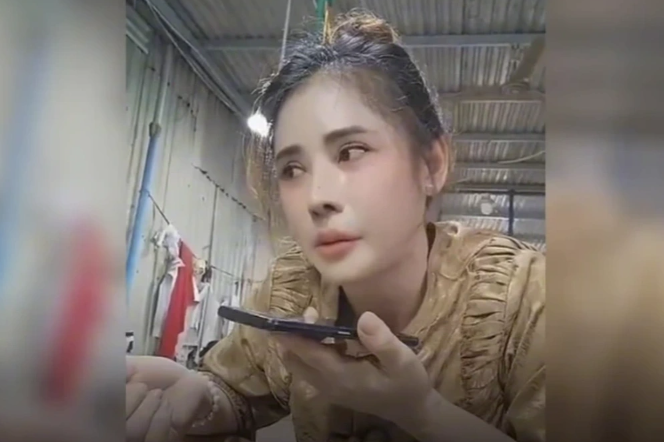 Chị Nha chia sẻ lại câu chuyện chạm vào lòng trắc ẩn của nhiều người (Ảnh cắt từ clip).