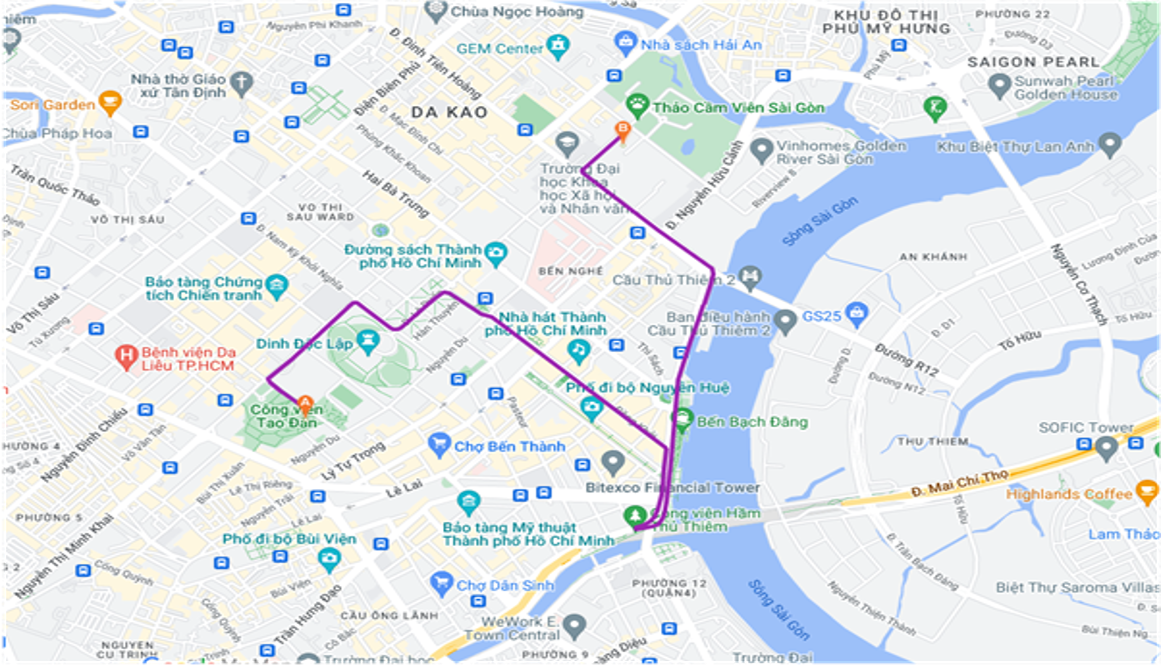 Lộ trình 5km. Lộ trình 5km.