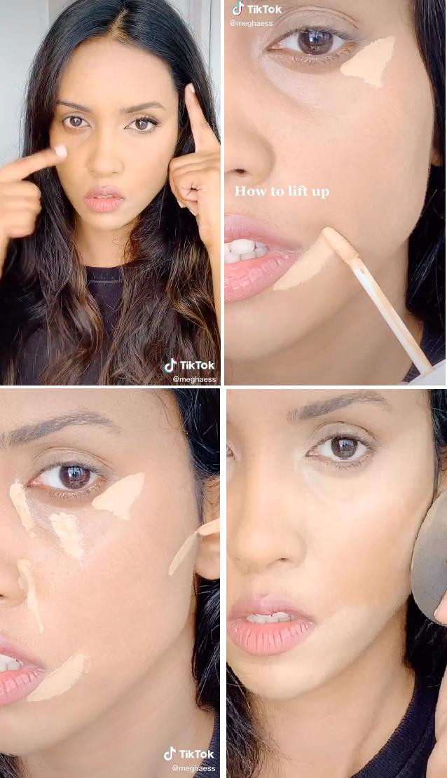 Chỉ với 15 giây lướt TikTok, bạn có thể lượm được bí kíp make-up nâng cơ mặt thần kì. Chỉ với 15 giây lướt TikTok, bạn có thể lượm được bí kíp make-up nâng cơ mặt thần kì.