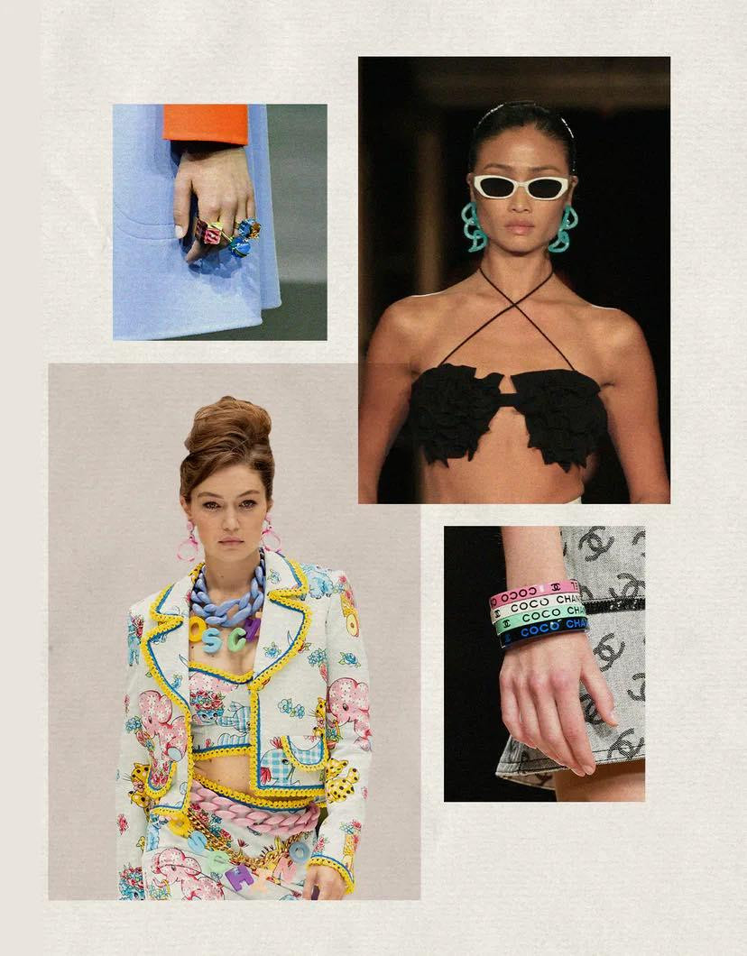 Trang sức nhựa có thể kiếm được các phiên bản giá rẻ rất dễ.