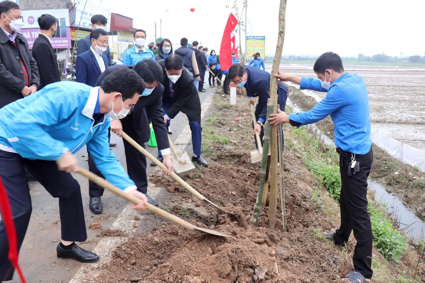 Toàn Đoàn đã trồng hơn 195.000 cây xanh, triển khai mô hình Hàng cây thanh niên.