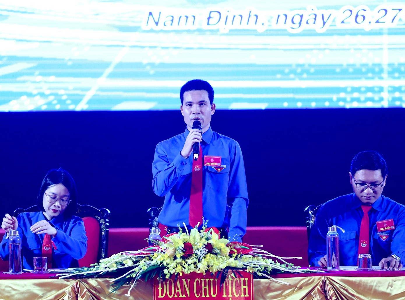 Anh Triệu Văn Thái, Bí thư Tỉnh Đoàn Nam Định khóa XIV. Ảnh: Như Ý