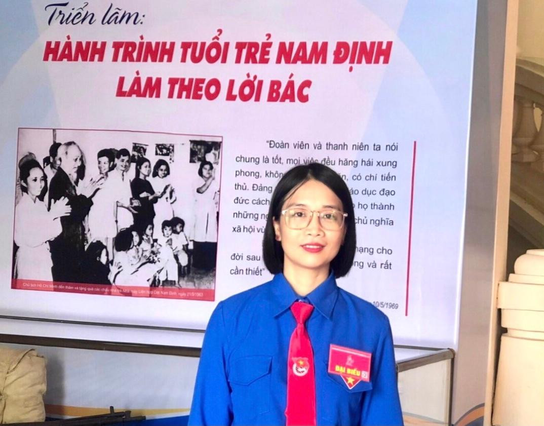 Chị Phạm Thị Thanh Huyền - Phó Bí thư Tỉnh Đoàn Nam Định khóa XV, nhiệm kỳ 2022 - 2027.