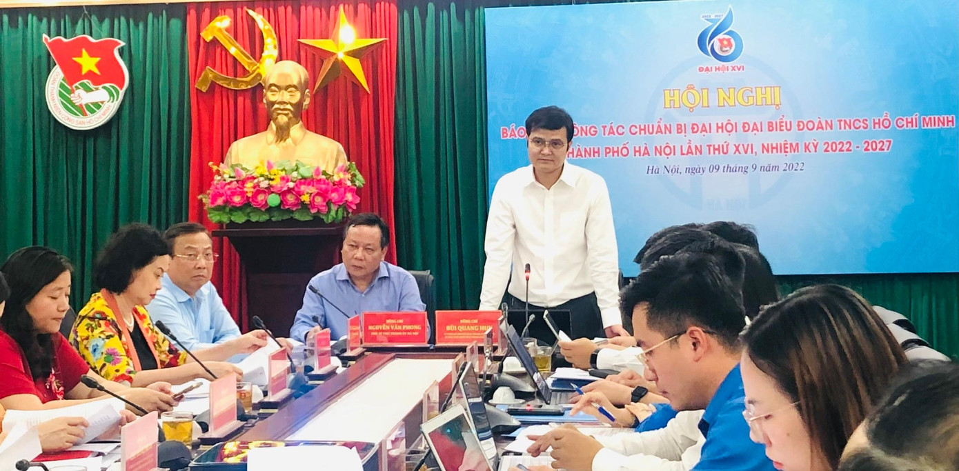 Bí thư thứ nhất T.Ư Đoàn Bùi Quang Huy đề nghị Thành Đoàn Hà Nội quan tâm đẩy mạnh chuyển đổi số trong tất cả lĩnh vực hoạt động của Đoàn Bí thư thứ nhất T.Ư Đoàn Bùi Quang Huy đề nghị Thành Đoàn Hà Nội quan tâm đẩy mạnh chuyển đổi số trong tất cả lĩnh vực hoạt động của Đoàn