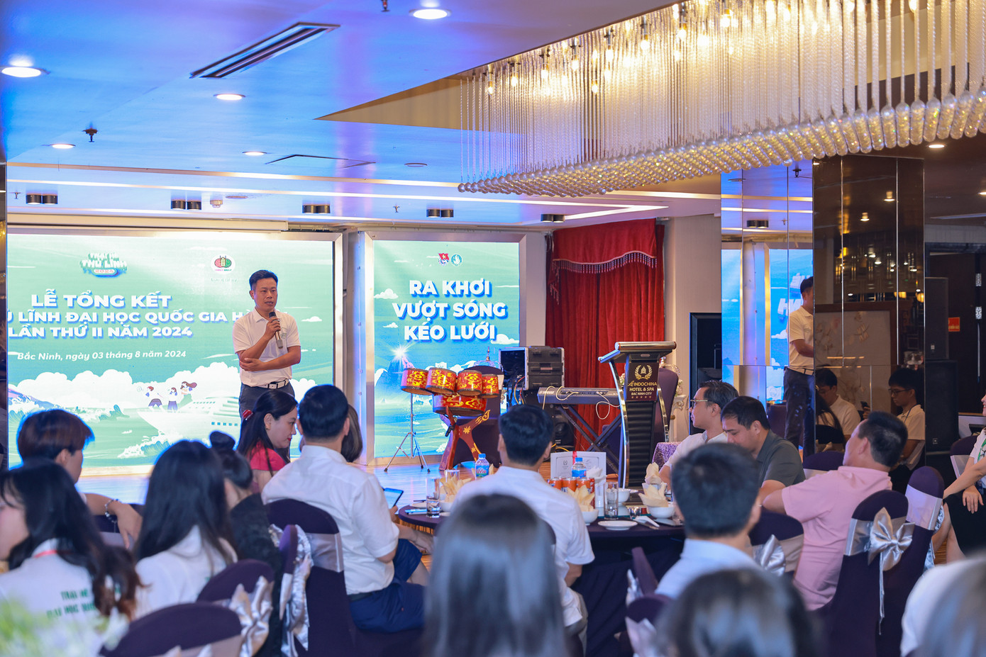 Giám đốc ĐHQG Hà Nội Lê Quân phát biểu tại lễ tổng kết Giám đốc ĐHQG Hà Nội Lê Quân phát biểu tại lễ tổng kết