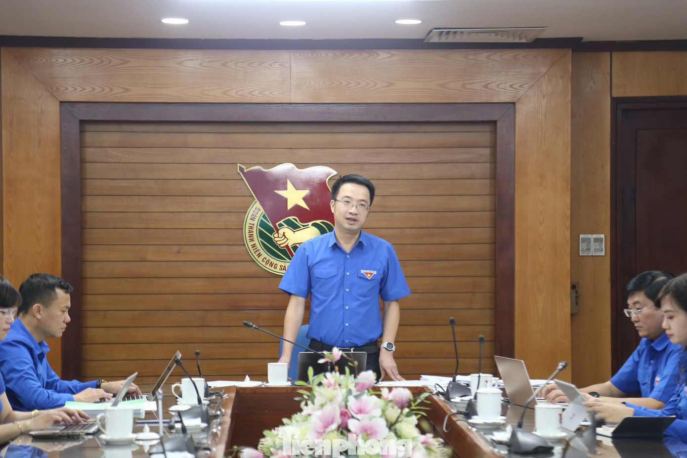 Anh Nguyễn Tường Lâm - Bí thư T.Ư Đoàn, Phó Chủ tịch T.Ư Hội LHTN Việt Nam chủ trì hội nghị. Anh Nguyễn Tường Lâm - Bí thư T.Ư Đoàn, Phó Chủ tịch T.Ư Hội LHTN Việt Nam chủ trì hội nghị.