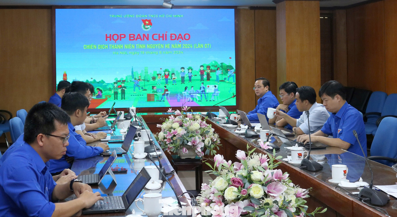 Ban Chỉ đạo Chiến dịch Thanh niên tình nguyện Hè 2024. Ảnh: Bảo Anh