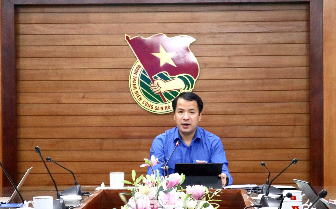 Anh Ngô Văn Cương – Bí thư T.Ư Đoàn, Chủ nhiệm Uỷ ban Kiểm tra T.Ư Đoàn kết luận buổi họp. Ảnh: Bảo Anh